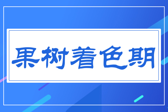 果樹(shù)著色期