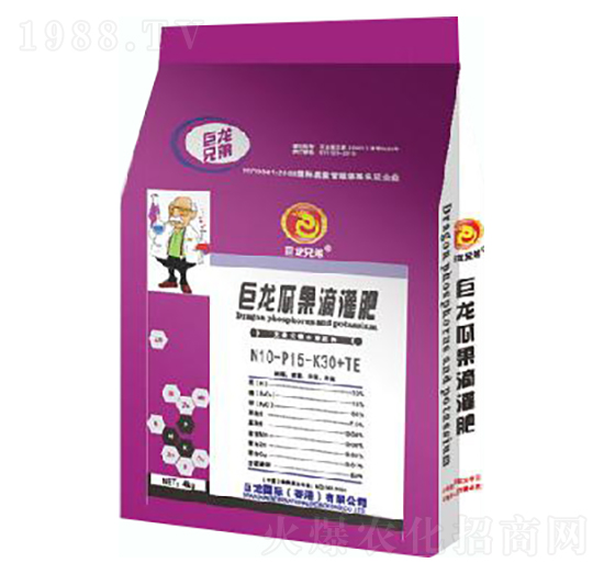 巨龍瓜果滴灌肥10-15-30+TE-正旺農(nóng)肥