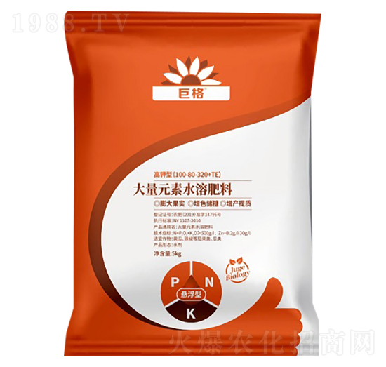 高鉀型大量元素水溶肥-巨格生物