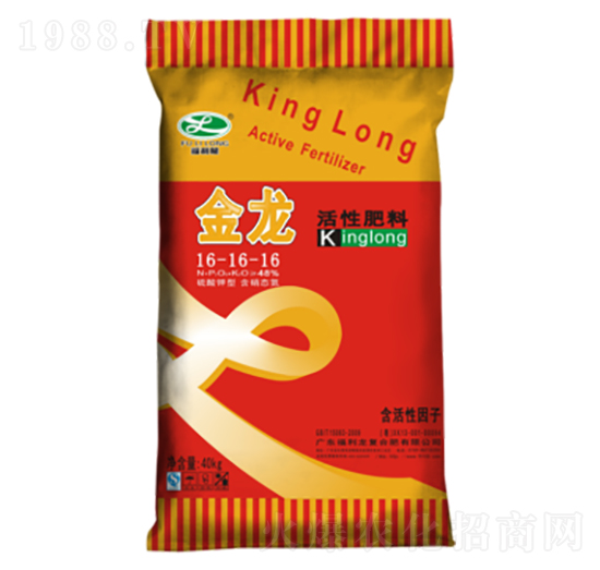 40kg活性肥料16-16-16-金龍-福利龍