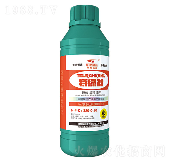 大量元素水溶肥料380-0-20-特綠壯-聯(lián)邦嘉吉