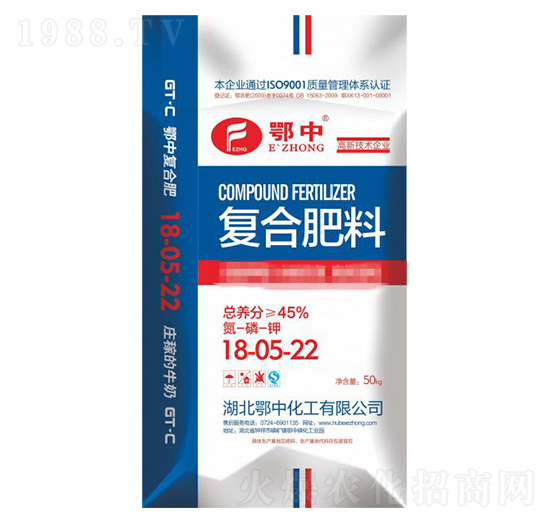 常規(guī)復(fù)合肥料18-05-22-鄂中生態(tài)