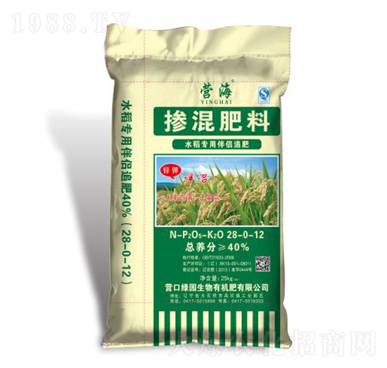 水稻專用摻混肥料28-0-12-綠園生物