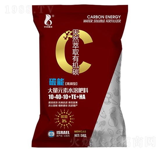 碳能高磷型大量元素水溶肥料10-40-10+TE+HA-中農奧邦