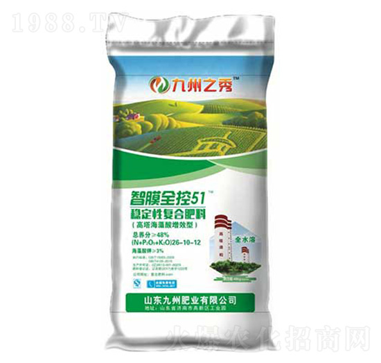 高塔穩(wěn)定性復(fù)合肥料26-10-12-九州之秀-愛爾法