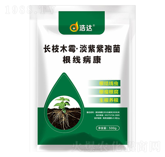 長(zhǎng)枝木霉·淡紫紫飽菌-根線病康-浩達(dá)生物