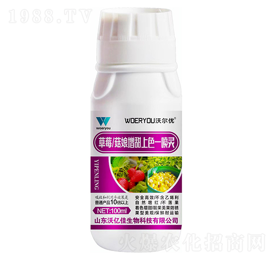 草莓、菇娘增甜上色一噴靈-沃爾優(yōu)