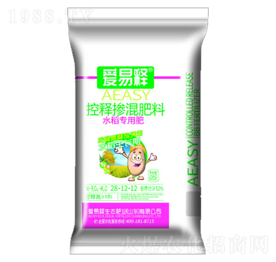 水稻專用控釋摻混肥28-12-12-愛(ài)易施