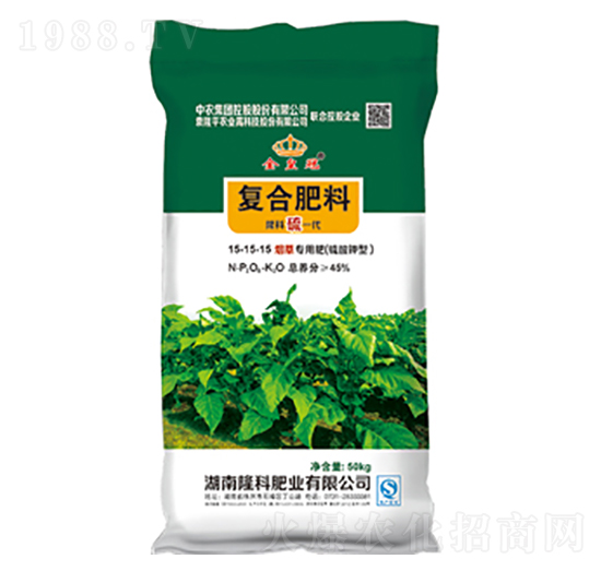 金皇冠牌復合肥（煙草專用肥）15-15-15-隆科農(nóng)資