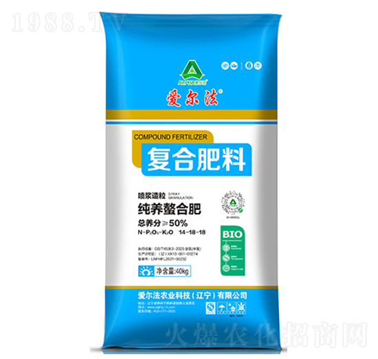 噴漿造粒復(fù)合肥料14-18-18-愛(ài)爾法