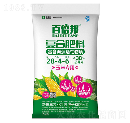 40kg玉米專用復(fù)合肥料28-4-6-百倍邦-澳特爾