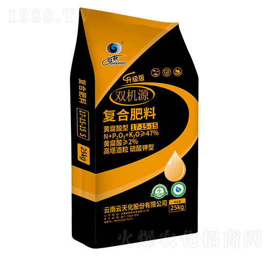 高塔造粒硫酸鉀型復(fù)合肥料（25kg）17-15-15-雙機源-云天化農(nóng)資