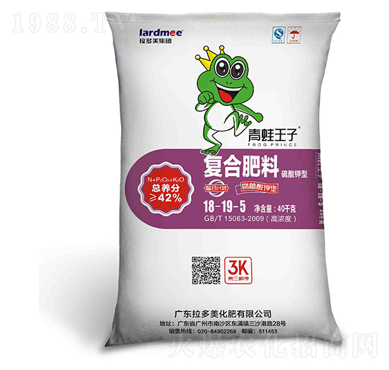尿硫型復(fù)合肥料18-19-5-青蛙王子-拉多美