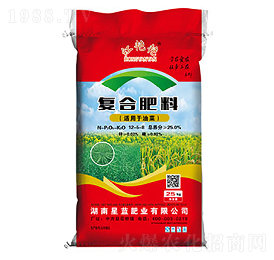 油菜適用復合肥料12-5-8-紅艷艷-星藍肥業(yè)