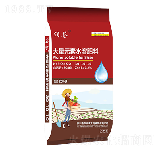 大量元素水溶肥料30-10-10-潤(rùn)蒼-中農(nóng)潤(rùn)澤