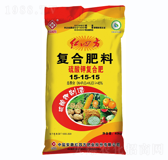 硫酸鉀復合肥料15-15-15-紅四方