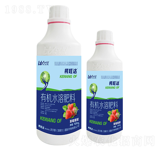 600g草莓需配有機(jī)水溶肥-柯旺達(dá)-沃爾德農(nóng)業(yè)