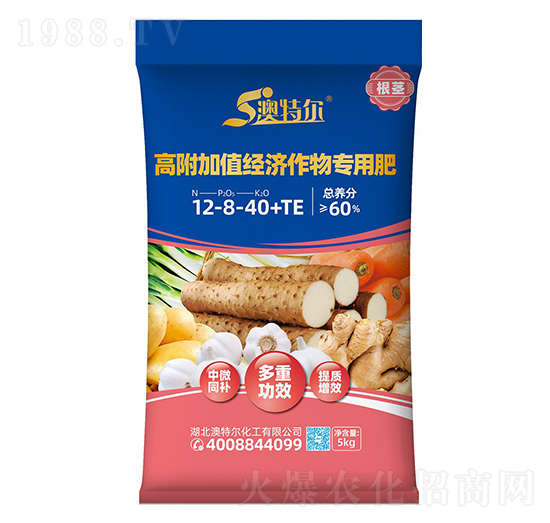 高附加值經(jīng)濟(jì)作物專用肥12-8-40+TE-澳特爾-新洋豐肥業(yè)