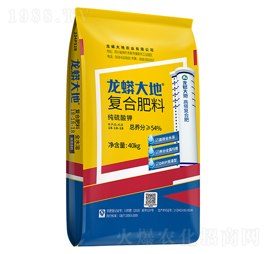 純硫酸鉀復(fù)合肥料18-18-18-龍蟒磷化工