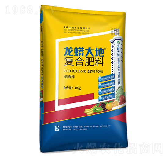 純硫酸鉀復(fù)合肥料15-5-30-龍蟒磷化工