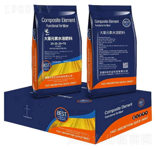 平衡型大量元素水溶肥20-20-20+TE-創(chuàng)億儂-聊城科創(chuàng)