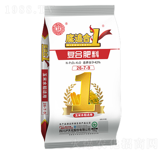 玉米水稻適用復合肥料26-7-底追合1-工農-瀘天化