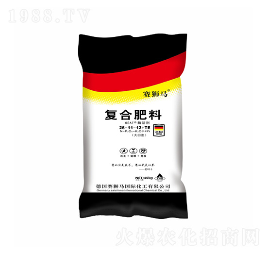 40kg大田型復(fù)合肥料26-11-12+TE-賽獅馬-凱美佳肥業(yè)