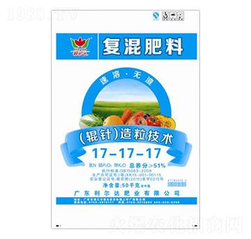 輥針造粒復(fù)混肥料17-17-17-利爾達(dá)