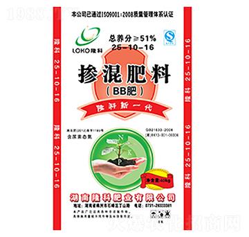 隆科牌摻混肥（BB肥）25-10-16-隆科農資