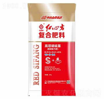 果樹適用高塔純硫酸復(fù)合肥料16-5-24+8S-紅四方
