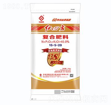 純硫酸鉀復(fù)合肥料15-15-20+13S-紅四方