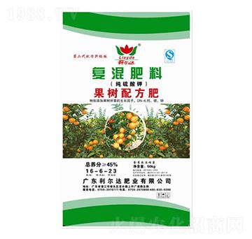 果樹配方專用純硫酸鉀復(fù)混肥料16-6-23-利爾達肥業(yè)